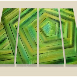 Golden Green Crystal - 43" x 24"  