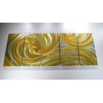 Golden Ocean Dance - 64" x 24" 