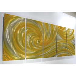 Golden Ocean Dance - 64" x 24" 