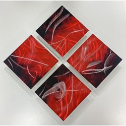 Lucky Night - 12" x 12" each panel  Lucky Night - 12" x 12" each panel