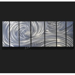 Silver Ocean Dance - 66" x 24"   