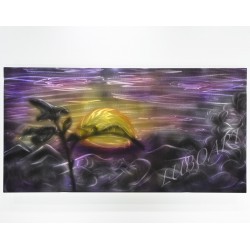 Purple Sunset - 47" x 24"   