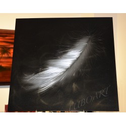 The Feather - 24" x 24"   